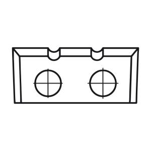 Płytka wymienna z węglika spiekanego - 22,8x7x1,5 dwa rowki