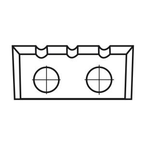 Płytka wymienna z węglika spiekanego - 22,8x7x1,5 trzy rowki