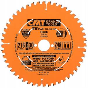 CMT 272.216.48M PIŁA TARCZOWA TARCZA TNĄCA DO CIĘCIA DREWNA 216x30mm 48Z