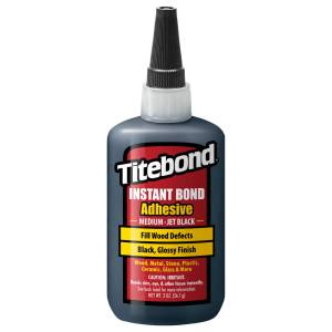 Titebond Instant Medium Jet Black Klej Szybkoschnący - 59ml Błyskawiczny