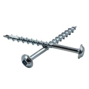 Wkręty do połączeń kieszeniowych 4,5x50mm gruby gwint talerzykowy 150 szt. 