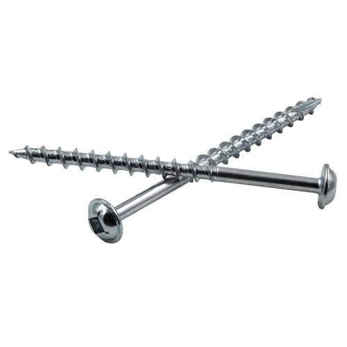 Wkręty do połączeń kieszeniowych 4,5x63mm gruby gwint talerzykowy 100 szt. 
