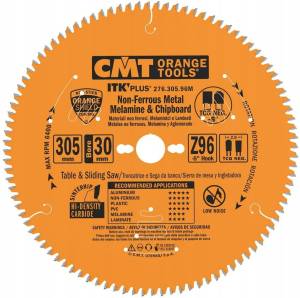 CMT 276.305.96M Piła tarcza - D305x2,8 d30 Z96 HW ultracienka do drewna laminatu 