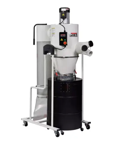 Odciąg cyklonowy do trocin wiórów i pyłu 2540 m3/h na pilot JET JCDC-30