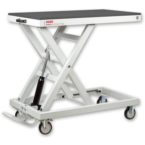 STÓŁ PODNOŚNY HYDRAULICZNY 300 kg Axminster AP300LF mobilny roboczy