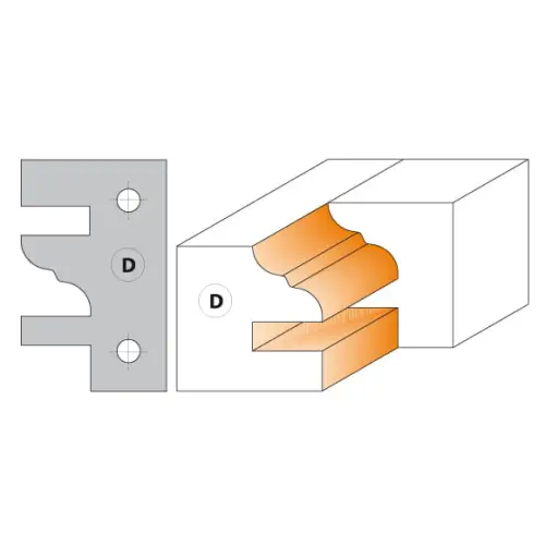 CMT Płytka wymienna do głowicy C694014 - para noży D 40x24,5x2mm