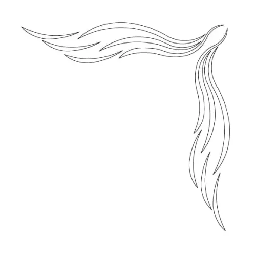 CMT Szablon wzory do naroży KASKADA 190x40mm