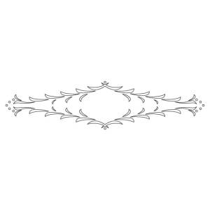 CMT Szablon wzory do ram FLORENTINE 550x130mm