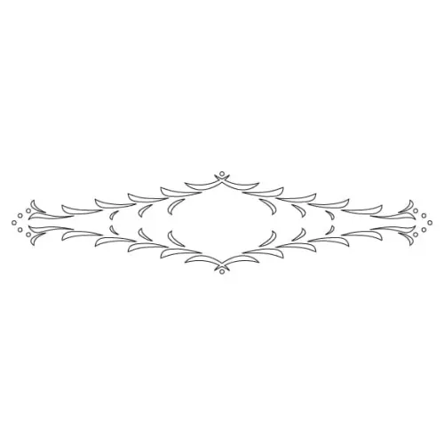 CMT Szablon wzory do ram FLORENTINE 550x130mm