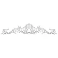 CMT Szablon wzory do ram FOLKLORE 550x110mm