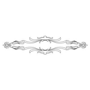 CMT Szablon wzory do ram KLASIK 550x120mm