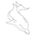 CMT Szablon wzory na drzwi i fronty Delfin 200x290mm