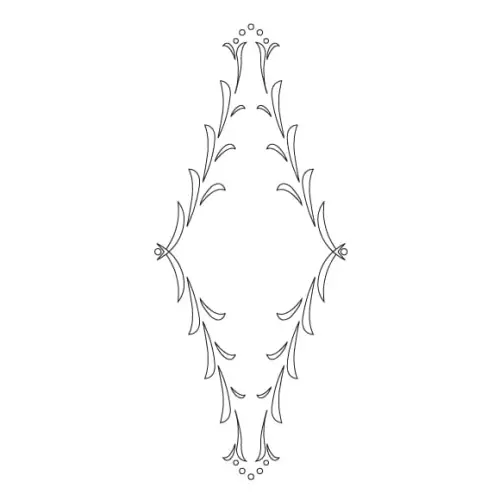 CMT Szablon wzory na drzwi i fronty FLORENTINE B 415x170mm