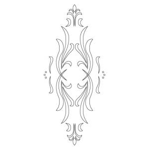 CMT Szablon wzory na drzwi i fronty KLASIK 440x185mm