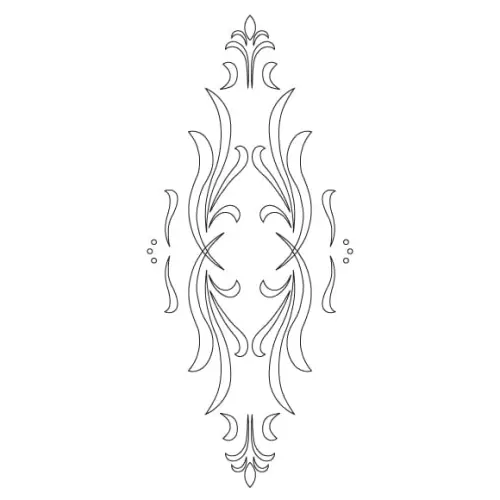 CMT Szablon wzory na drzwi i fronty KLASIK 440x185mm