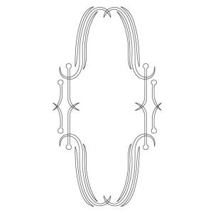 CMT Szablon wzory na drzwi i fronty ROMA 375x200mm