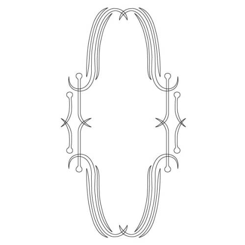 CMT Szablon wzory na drzwi i fronty ROMA 375x200mm