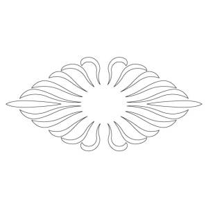 CMT Szablon wzory na szuflady i meble BLAZE 250x110mm