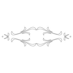 CMT Szablon wzory na szuflady i meble KASKADA 250x65mm