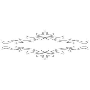 CMT Szablon wzory na szuflady i meble KLASIK 210x70mm