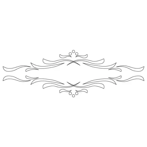 CMT Szablon wzory na szuflady i meble KLASIK 210x70mm