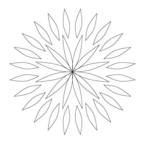 CMT Szablon wzory Rosette Wzór ROZETA 85x68mm