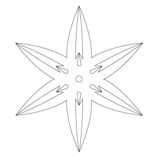 CMT Szablon wzory Rosette Wzór ROZETA 88x70mm