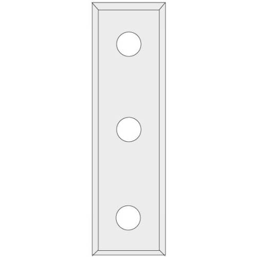 IGM N012 Płytka wymienna z węglika spiekanego - 50x12x1,7 LaminatMDF (3 otwory)
