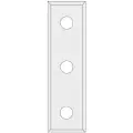 IGM N012 Płytka wymienna z węglika spiekanego - 50x12x1,7 UNI (3 otwory)