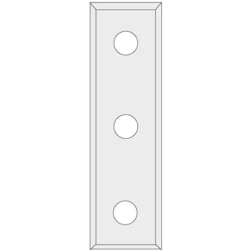 IGM N012 Płytka wymienna z węglika spiekanego - 50x12x1,7 UNI (3 otwory)