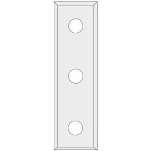 IGM N012 Płytka wymienna z węglika spiekanego Z4 - 50x9x1,5 UNI