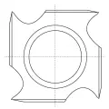 IGM N021 Płytka wymienna z węglika spiekanego - 18x18x2,45 Drewno+