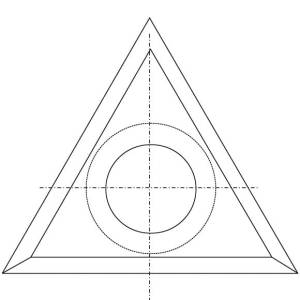 IGM N021 Płytka wymienna z węglika spiekanego - 22x19x2 Drewno+