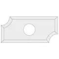 IGM N031 Płytka wymienna z węglika spiekanego promieniowa - R3 19,5x9x1,5 LaminatMDF