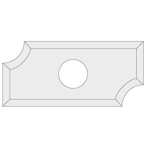 IGM N031 Płytka wymienna z węglika spiekanego promieniowa - R4 19,5x9x1,5 LaminatMDF