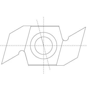 IGM N033 Płytka wymienna z węglika spiekanego  - 34x16x5 Drewno+