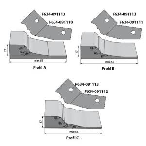 IGM Nóż profilowy typ B do F634 dolny