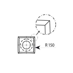 IGM RSS-CB Kwadratowa żyletka zaokrąglona - 11x11x2 HW