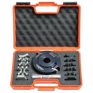 IGM Uniwersalny zestaw frezarski do drzwiczek 7 sztuk MAN - D120x40-50 d30 ALU