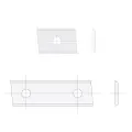 IGM N014 Płytka wymienna z węglika spiekanego Z2 skośna - 50x12x1,5 LaminatMDF P