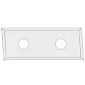 IGM N017 Płytka wymienna z węglika spiekanego Z4 skośna 3° - 48,3x12x1,5 LaminatMDF