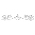 CMT Szablon wzory do ram KASKADA 530x110mm